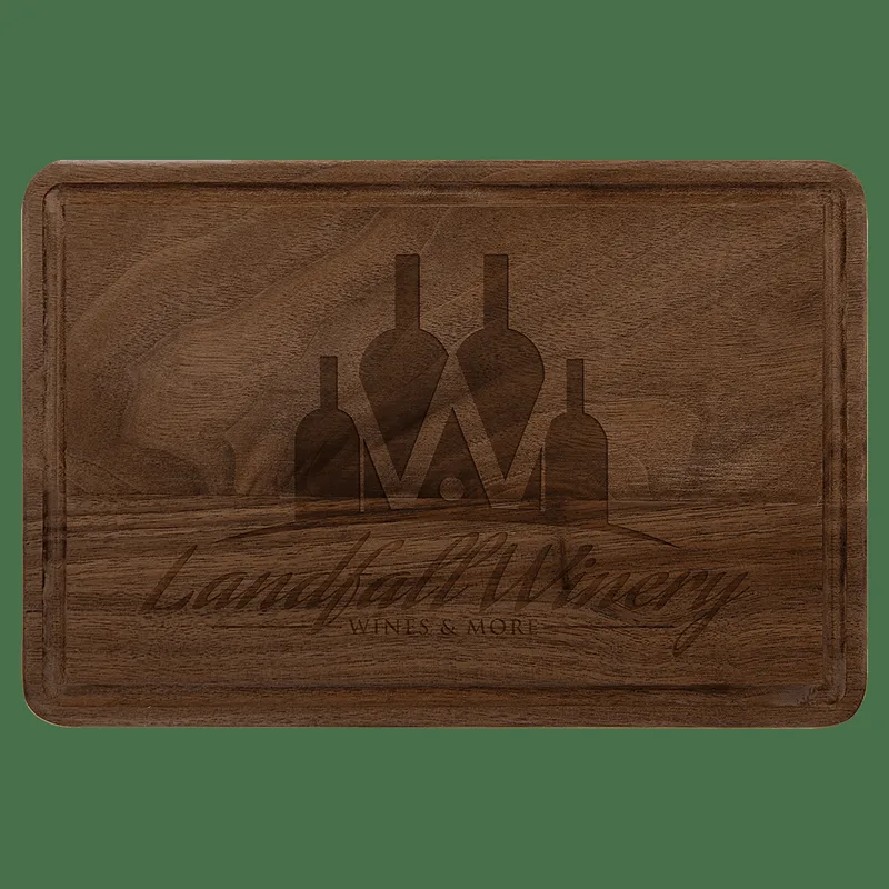 Walnut Cutting Board with Drip Ring