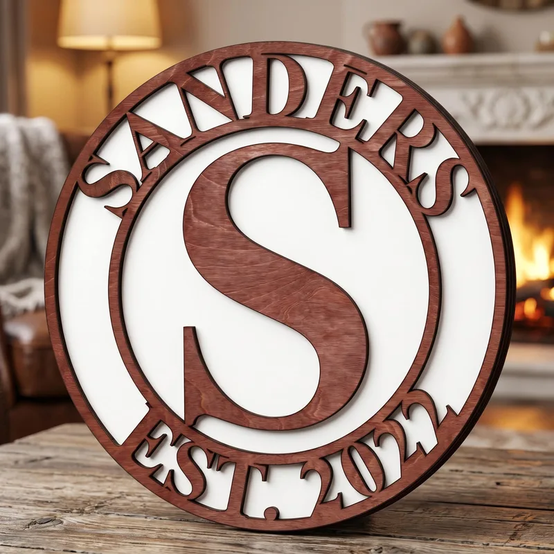 Letter Sign Round Board