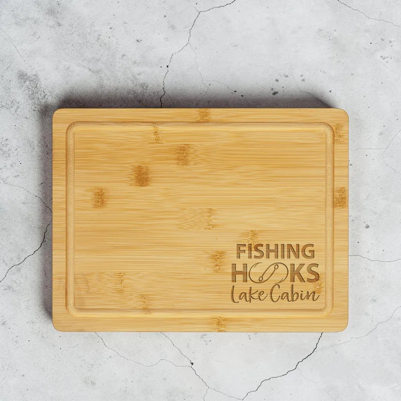 Bamboo Cut Board with Drip Ring