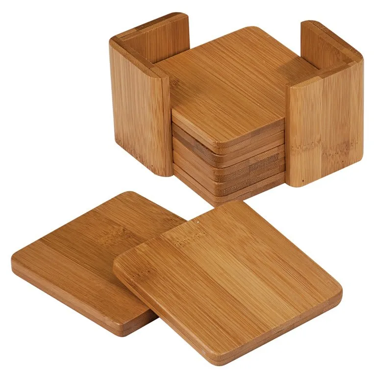 Bamboo Coaster Set