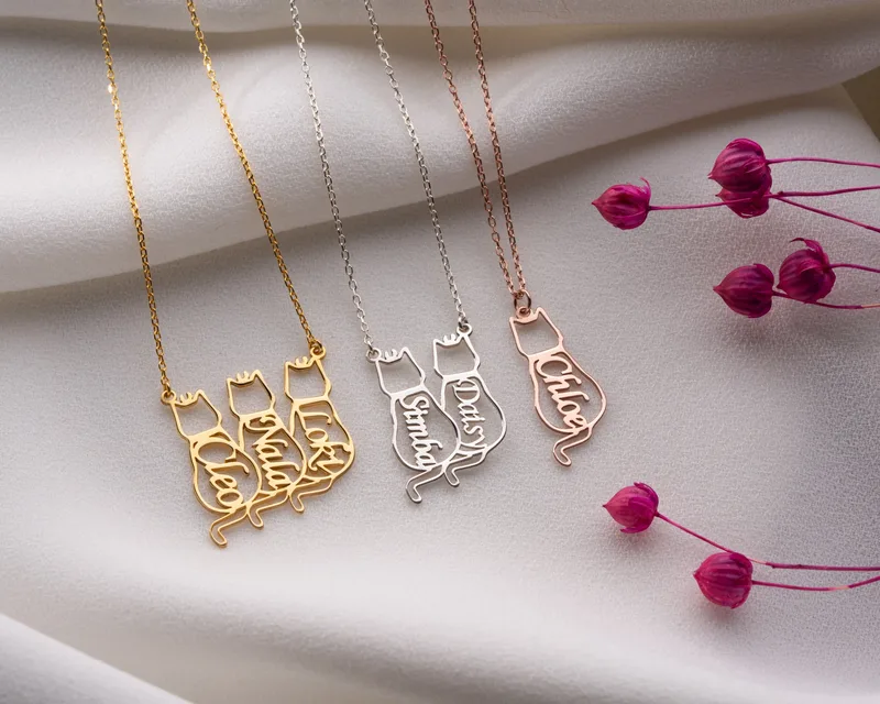 Personalized Cat Necklace
